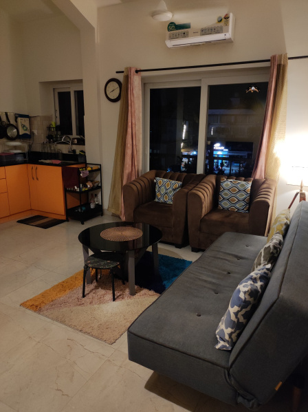 1 BHK 65 Sq. Meter Apartment for Rent in Assagaon, North Goa, 