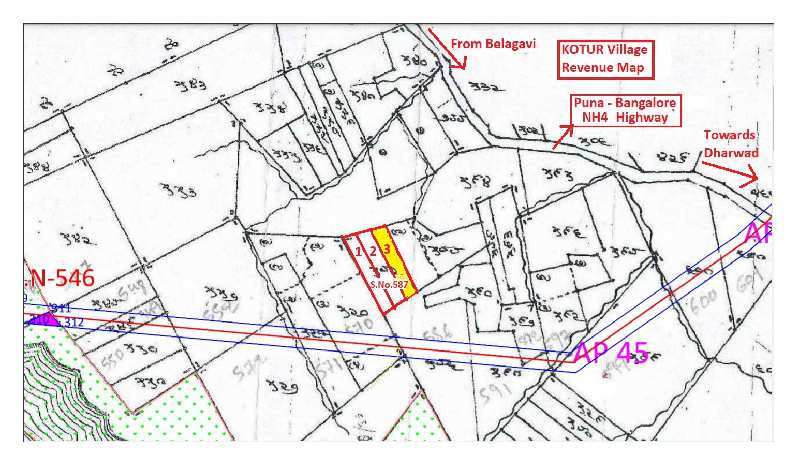  Agricultural Land 2 Ares for Sale in Belur Industrial Area, Dharwad