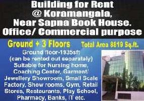  Office Space for Rent in Koramangala, Bangalore