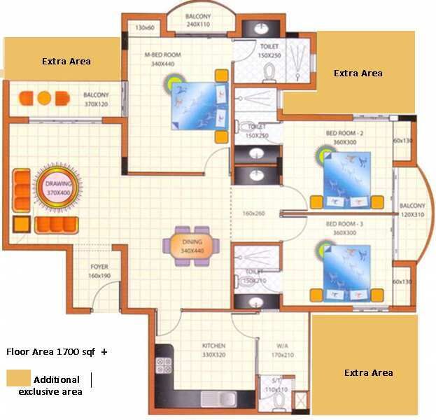 3 BHK Apartment 1701 Sq.ft. for Sale in Ayyanthole, Thrissur