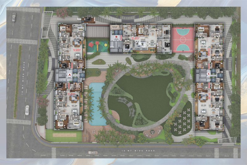 5 BHK 5765 Sq.ft. Apartment for Sale in Vesu, Surat