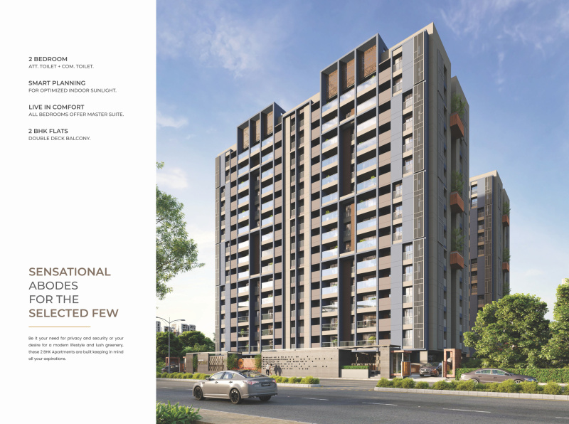 3 BHK 2340 Sq.ft. Apartment for Sale in Adajan, Surat