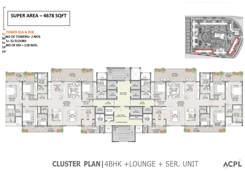 3 BHK Apartment 2759 Sq.ft. for Sale in Sector 22D, Yamuna Expressway, Greater Noida