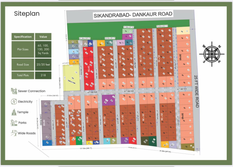  Residential Plot 900 Sq.ft. for Sale in Dankaur, Gautam Buddha Nagar