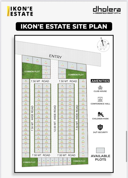  Residential Plot 1325 Sq.ft. for Sale in Dholera, Ahmedabad