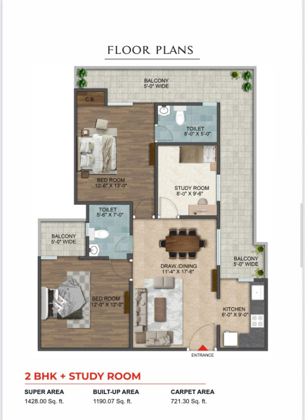 2.5 BHK 1190 Sq.ft. Apartment for Sale in NH 24, Hapur