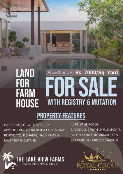 1 RK Farm House 1250 Sq. Yards for Sale in Sector 156, Noida