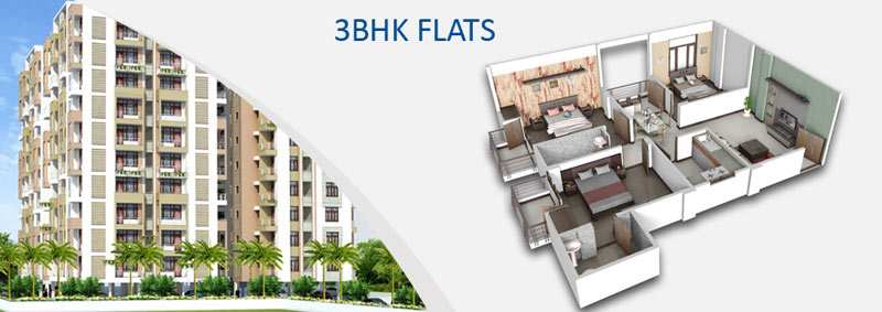 3 BHK Apartment 975 Sq.ft. for Sale in