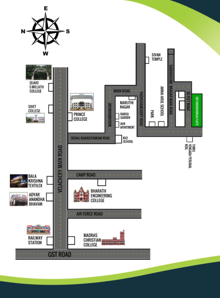 3 BHK 1165 Sq.ft. Apartment for Sale in Madambakkam, Chennai