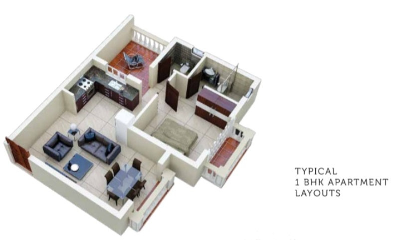 1 BHK Apartment 69 Sq. Meter for Rent in Revora, Goa