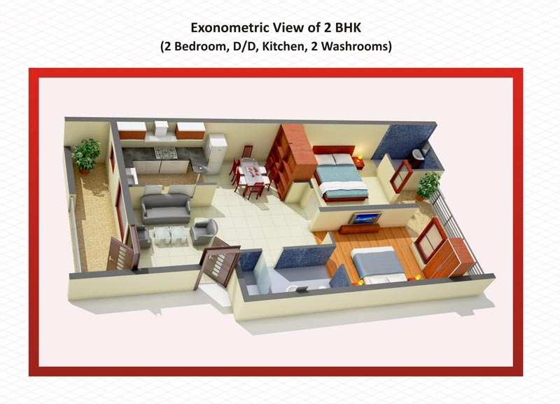 2 BHK Apartment 931 Sq.ft. for Sale in Kharar Road, Mohali