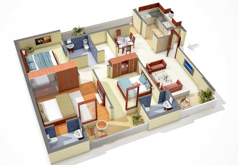 3 BHK 1212 Sq.ft. Apartment for Sale in Kharar Road, Mohali