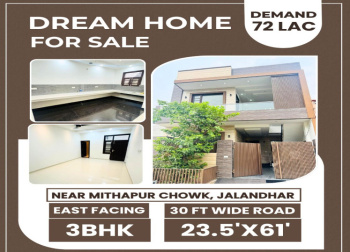 3 BHK House for Sale in Mithapur, Jalandhar