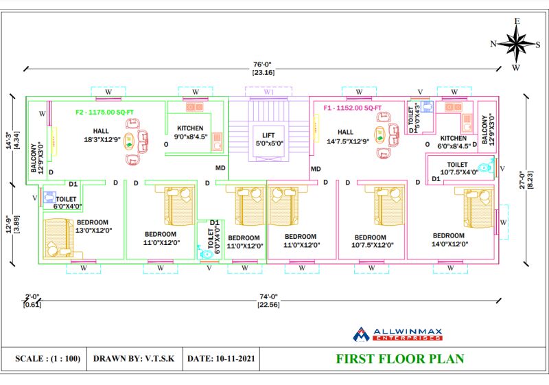 2 BHK Apartment 858 Sq.ft. for Sale in Muthamizh Nagar, Pammal, Chennai