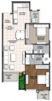 2 BHK Apartment 1188 Sq.ft. for Sale in