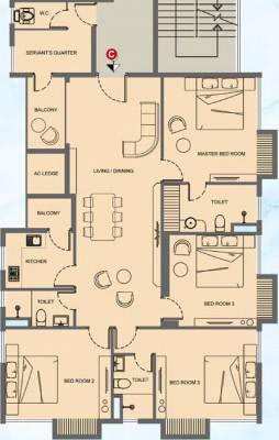 4 BHK Apartment 1552 Sq.ft. for Sale in