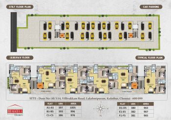 2 BHK Flat for Sale in Kolathur, Chennai