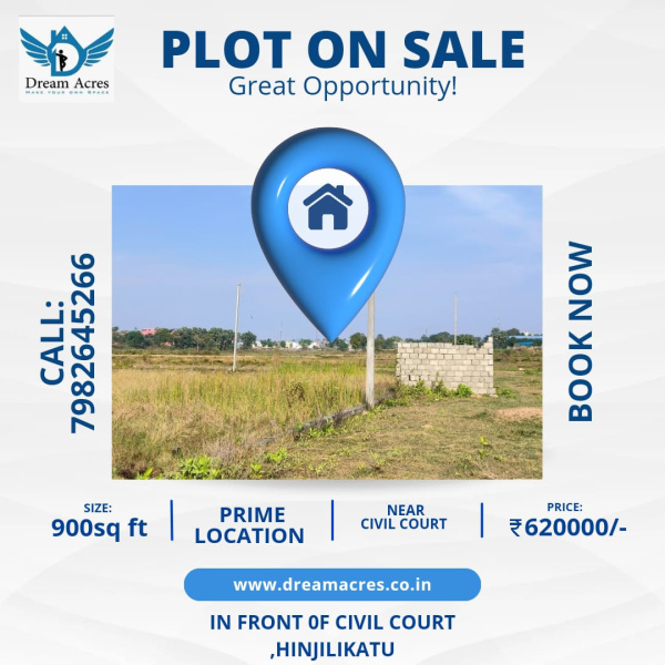  Residential Plot 900 Sq.ft. for Sale in Hinjilicut, Ganjam