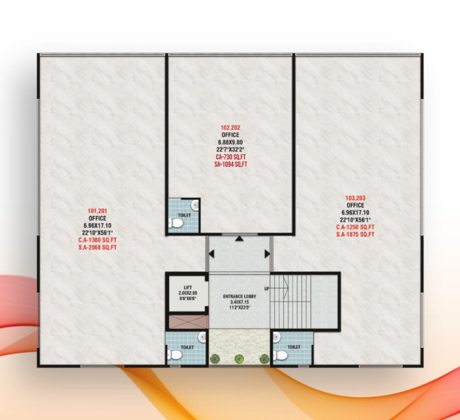  Office Space 2200 Sq.ft. for Sale in College Road, Nashik