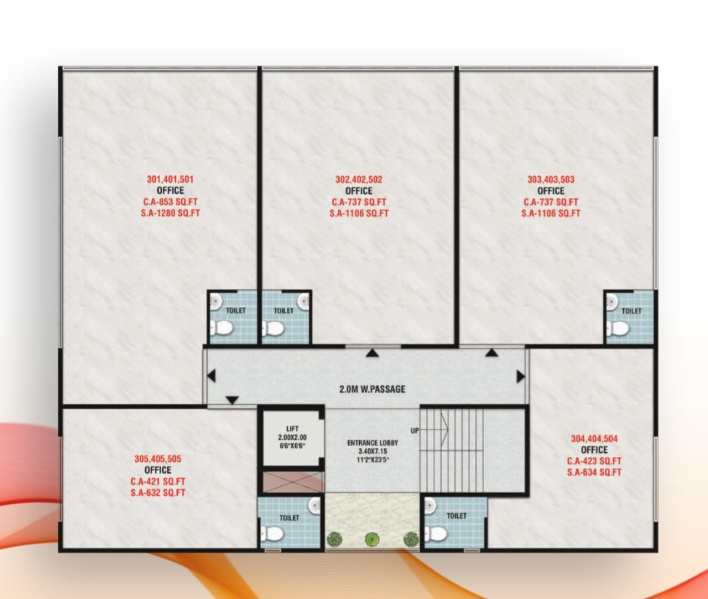  Office Space 2200 Sq.ft. for Sale in College Road, Nashik