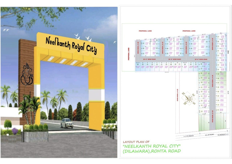  Residential Plot 120 Sq. Yards for Sale in Rohta Road, Meerut