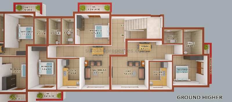 2 BHK Apartment 84 Sq. Meter for Sale in Salvador Do Mundo, Bardez, Goa