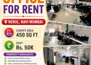  Office Space for Rent in Sector 4 Nerul, Navi Mumbai