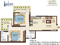 2 BHK Flat for Sale in Sector 86 Faridabad