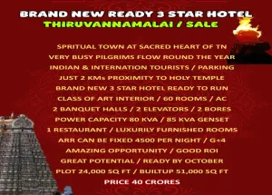 10 BHK Hotel & Restaurant for Sale in Chengam, Tiruvannamalai
