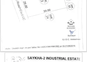  Industrial Land for Sale in Saykha Industrial Zone, Bharuch