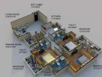 3 BHK Flat for Sale in Vishal Nagar, Yamunanagar