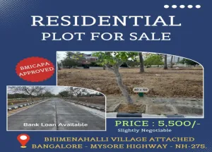  Residential Plot for Sale in Mysore Road, Bangalore