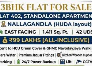 3 BHK Flat for Sale in Nallagandla, Hyderabad