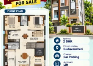 2 BHK Flat for Sale in Guduvancheri, Chennai