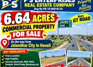 Agricultural Land for Sale in GT Road, Jalandhar