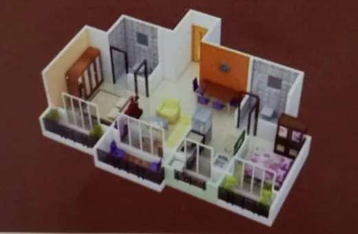 2 BHK 745 Sq.ft. Apartment for Sale in Chandansar Road, Virar East, Mumbai