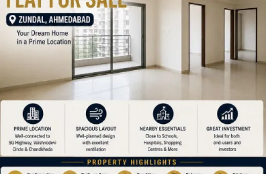 2 BHK 158 Sq. Yards Apartment for Sale in Zundal, Ahmedabad