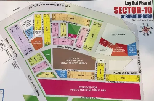  538 Sq. Yards Residential Plot for Sale in Sector 10, Bahadurgarh