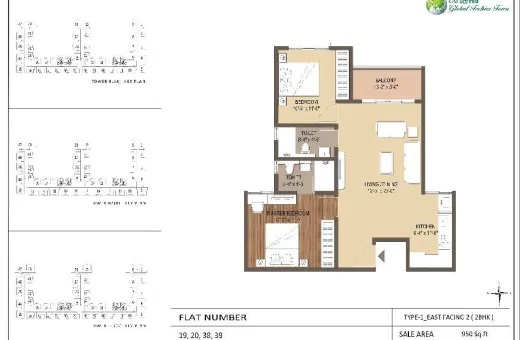 2 BHK 950 Sq.ft. Apartment for Sale in Phase 1, Electronic City, Bangalore