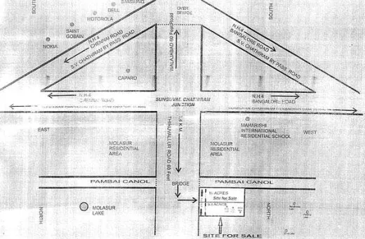  20 Acre Residential Plot for Sale in Bangalore National Highway, Chennai