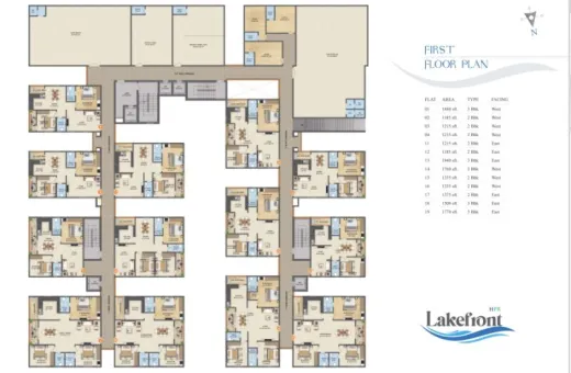 2 BHK 1185 Sq.ft. Apartment for Sale in Hafeezpet, Hyderabad