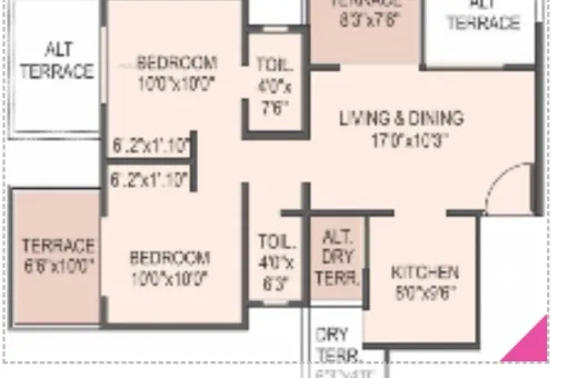 2 BHK 1012 Sq.ft. Apartment for Sale in Moshi, Pune