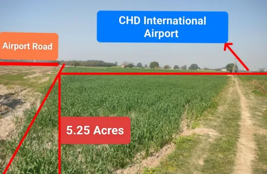  5 Acre Agricultural/Farm Land for Sale in Airport Road, Airport Road, Mohali
