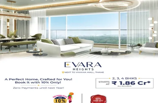 3 BHK 1057 Sq.ft. Apartment for Sale in Pokhran, Thane