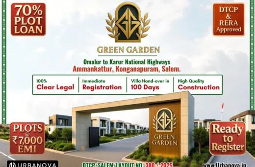  10 Acre Residential Plot for Sale in Konganapuram, Salem