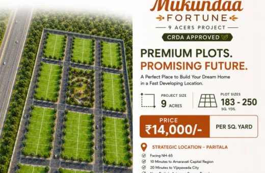  183 Sq. Yards Residential Plot for Sale in Paritala, Vijayawada
