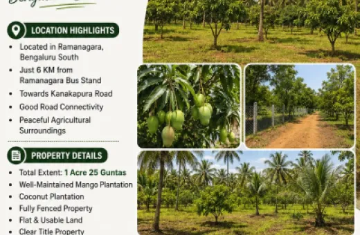  65 Guntha Commercial Land for Sale in Kanakapura,Bangalore