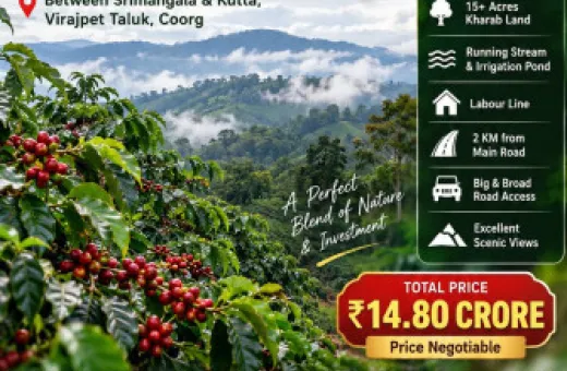  42 Acre Agricultural/Farm Land for Sale in Virajpet, Kodagu