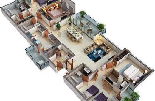  2864 Sq. Yards Apartment for Rent in Sector 58 Gurgaon