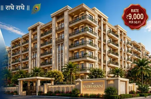 2 BHK 890 Sq.ft. Apartment for Sale in Rukmani Vihar, Vrindavan